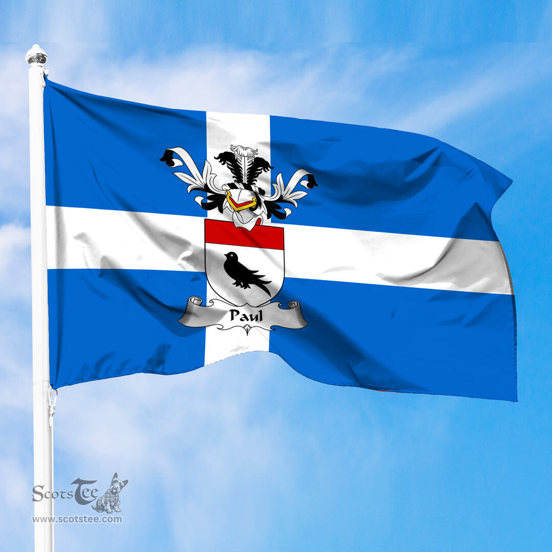 ScotsTee Shop Scottish Paul Coat of Arms in Flag of Shetland Scotland