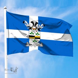 ScotsTee Shop Scottish MacCreadie Coat of Arms in Flag of Shetland Scotland