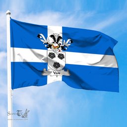 ScotsTee Shop Scottish Van Coat of Arms in Flag of Shetland Scotland