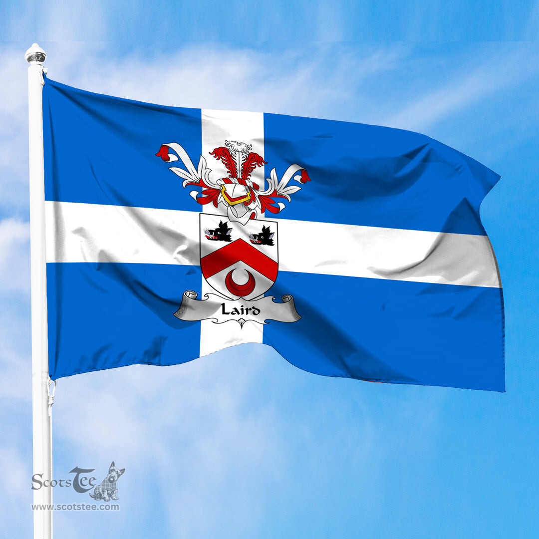 ScotsTee Shop Scottish Laird Coat of Arms in Flag of Shetland Scotland