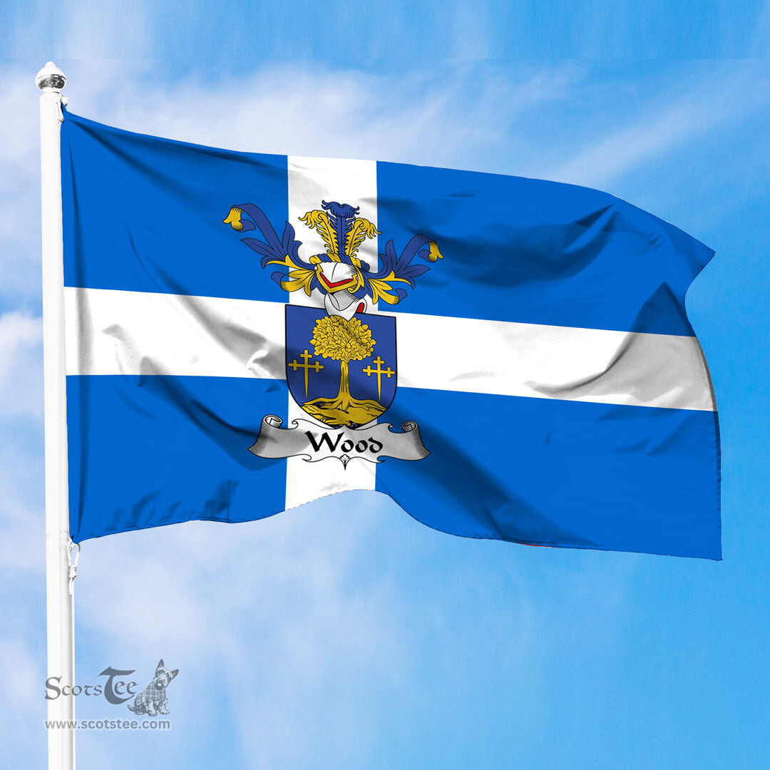 ScotsTee Shop Scottish Wood Coat of Arms in Flag of Shetland Scotland