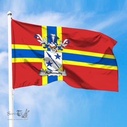 ScotsTee Shop Scottish Achmuty Coat of Arms in Flag of Orkney Scotland