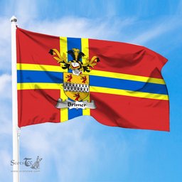 ScotsTee Shop Scottish Brimer Coat of Arms in Flag of Orkney Scotland