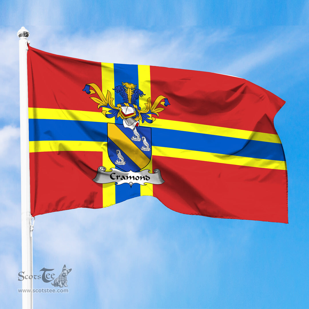 ScotsTee Shop Scottish Cramond Coat of Arms in Flag of Orkney Scotland