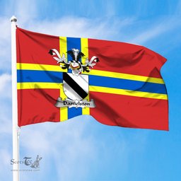 ScotsTee Shop Scottish Danielston Coat of Arms in Flag of Orkney Scotland