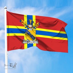 ScotsTee Shop Scottish Comrie Coat of Arms in Flag of Orkney Scotland