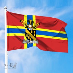 ScotsTee Shop Scottish Callander Coat of Arms in Flag of Orkney Scotland