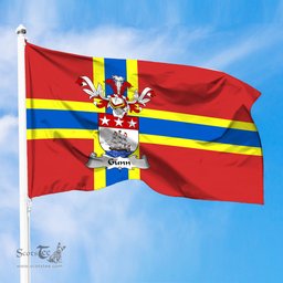 ScotsTee Shop Scottish Gunn Coat of Arms in Flag of Orkney Scotland