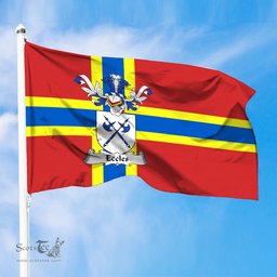 ScotsTee Shop Scottish Eccles Coat of Arms in Flag of Orkney Scotland