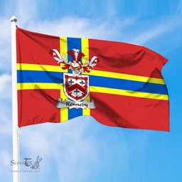 ScotsTee Shop Scottish Kennedy Coat of Arms in Flag of Orkney Scotland