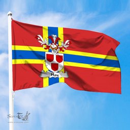 ScotsTee Shop Scottish Hay Coat of Arms in Flag of Orkney Scotland