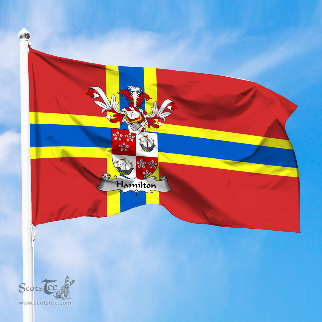ScotsTee Shop Scottish Hamilton II Coat of Arms in Flag of Orkney Scotland