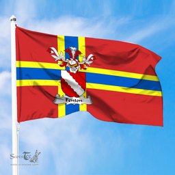 ScotsTee Shop Scottish Fenton Coat of Arms in Flag of Orkney Scotland