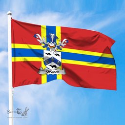 ScotsTee Shop Scottish Graden Coat of Arms in Flag of Orkney Scotland