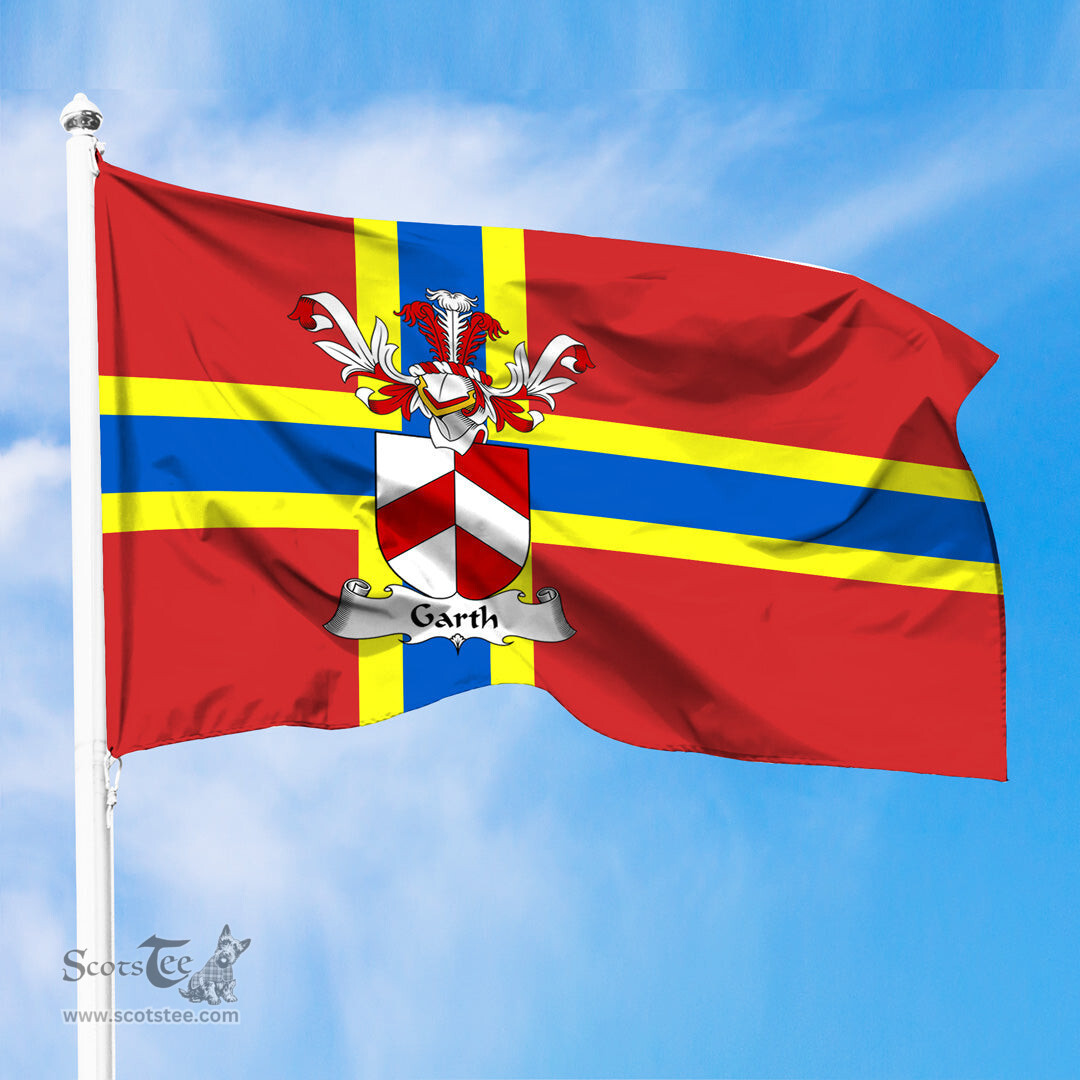 ScotsTee Shop Scottish Garth Coat of Arms in Flag of Orkney Scotland
