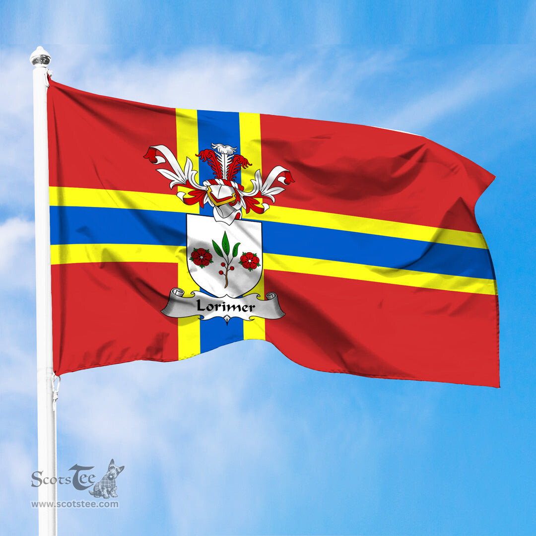 ScotsTee Shop Scottish Lorimer Coat of Arms in Flag of Orkney Scotland