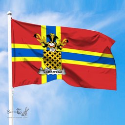 ScotsTee Shop Scottish Lauderdale Coat of Arms in Flag of Orkney Scotland
