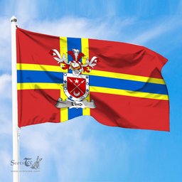 ScotsTee Shop Scottish Lind Coat of Arms in Flag of Orkney Scotland