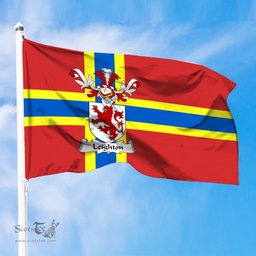 ScotsTee Shop Scottish Leighton Coat of Arms in Flag of Orkney Scotland