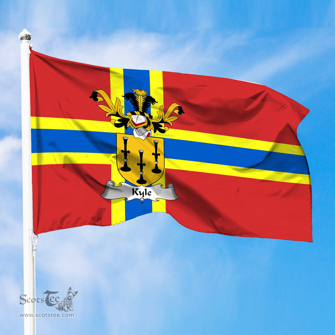 ScotsTee Shop Scottish Kyle Coat of Arms in Flag of Orkney Scotland