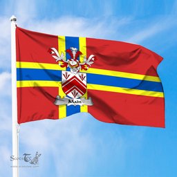 ScotsTee Shop Scottish Main Coat of Arms in Flag of Orkney Scotland