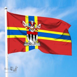 ScotsTee Shop Scottish Lovell Coat of Arms in Flag of Orkney Scotland