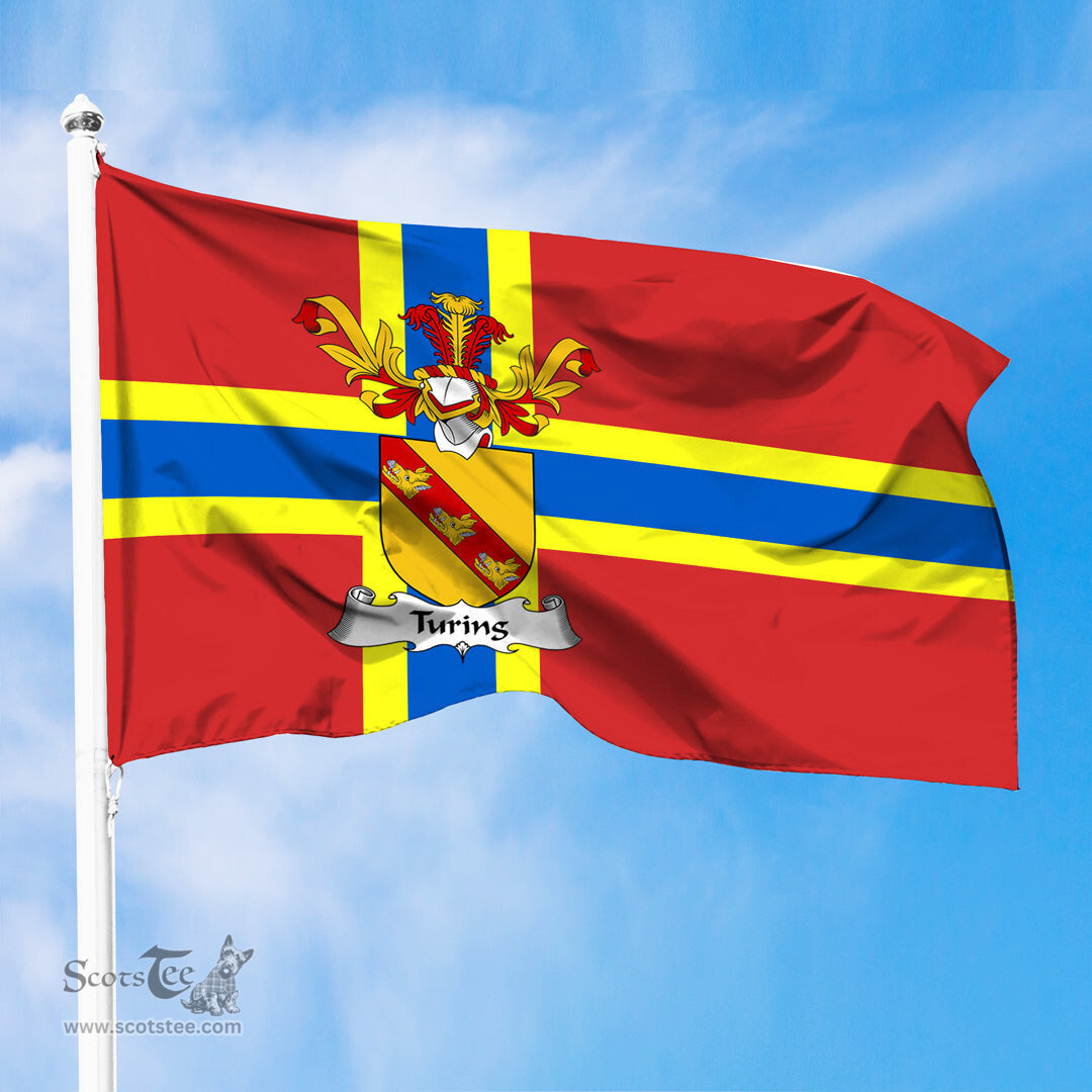 ScotsTee Shop Scottish Turing Coat of Arms in Flag of Orkney Scotland