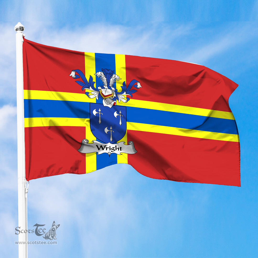ScotsTee Shop Scottish Wright Coat of Arms in Flag of Orkney Scotland