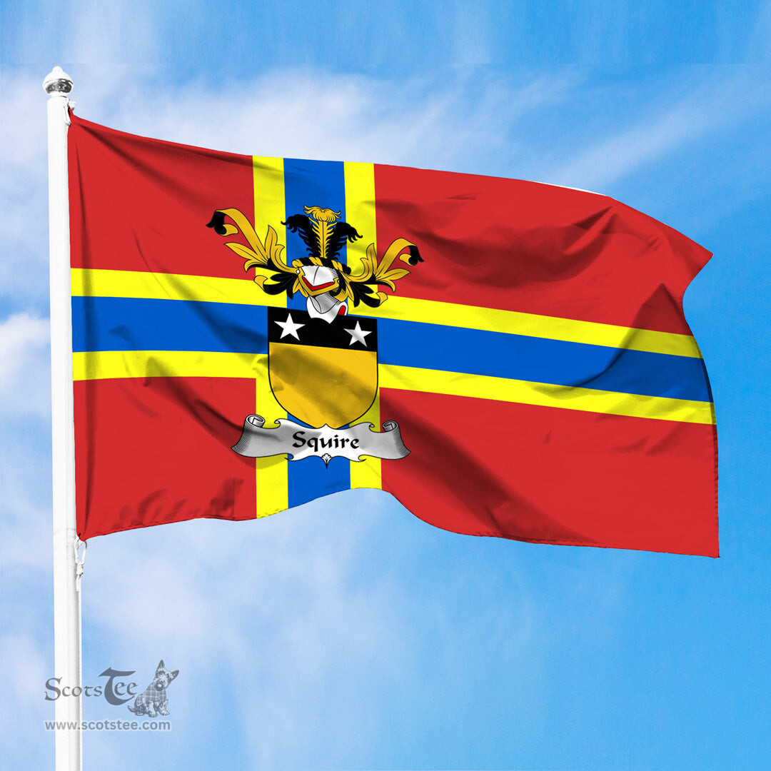 ScotsTee Shop Scottish Squire Coat of Arms in Flag of Orkney Scotland