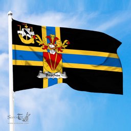 ScotsTee Shop Scottish Brechin Coat of Arms in Flag of Caithness Scotland