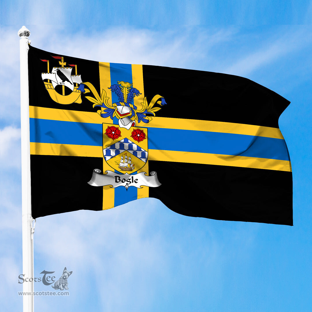 ScotsTee Shop Scottish Bogle Coat of Arms in Flag of Caithness Scotland