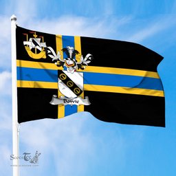ScotsTee Shop Scottish Bowie Coat of Arms in Flag of Caithness Scotland
