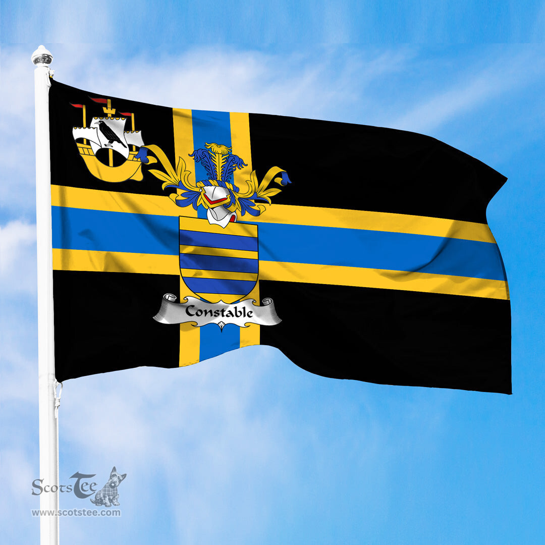 ScotsTee Shop Scottish Constable Coat of Arms in Flag of Caithness Scotland