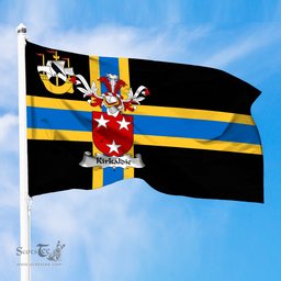 ScotsTee Shop Scottish Kirkaldie Coat of Arms in Flag of Caithness Scotland