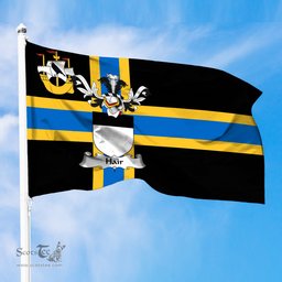 ScotsTee Shop Scottish Hair Coat of Arms in Flag of Caithness Scotland