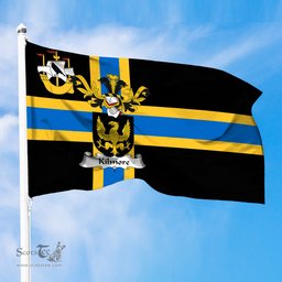 ScotsTee Shop Scottish Kilmore Coat of Arms in Flag of Caithness Scotland