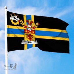 ScotsTee Shop Scottish Fife Coat of Arms in Flag of Caithness Scotland