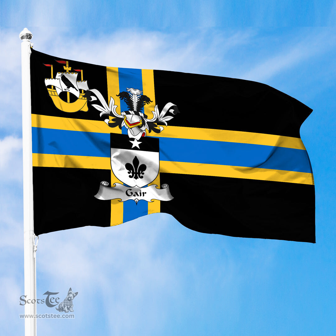 ScotsTee Shop Scottish Gaie Coat of Arms in Flag of Caithness Scotland