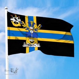 ScotsTee Shop Scottish MacFie Coat of Arms in Flag of Caithness Scotland