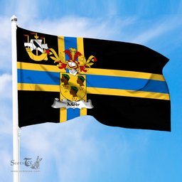 ScotsTee Shop Scottish Moir Coat of Arms in Flag of Caithness Scotland