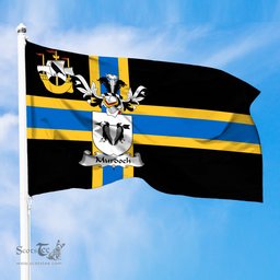 ScotsTee Shop Scottish Murdoch Coat of Arms in Flag of Caithness Scotland
