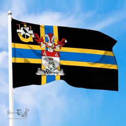 ScotsTee Shop Scottish Wordie Coat of Arms in Flag of Caithness Scotland