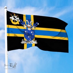 ScotsTee Shop Scottish Wright Coat of Arms in Flag of Caithness Scotland