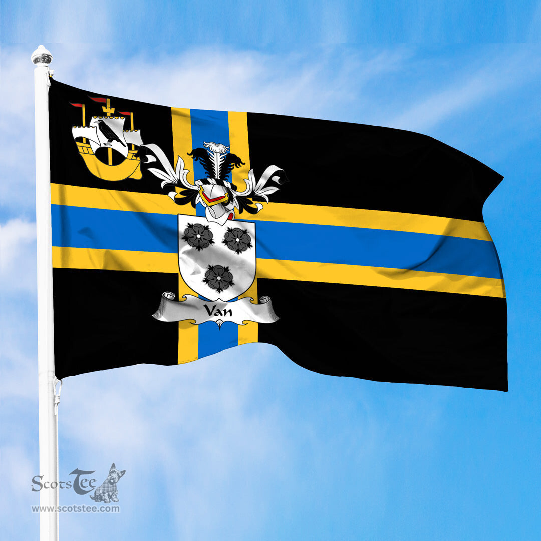 ScotsTee Shop Scottish Van Coat of Arms in Flag of Caithness Scotland