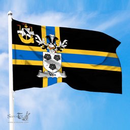 ScotsTee Shop Scottish Van Coat of Arms in Flag of Caithness Scotland