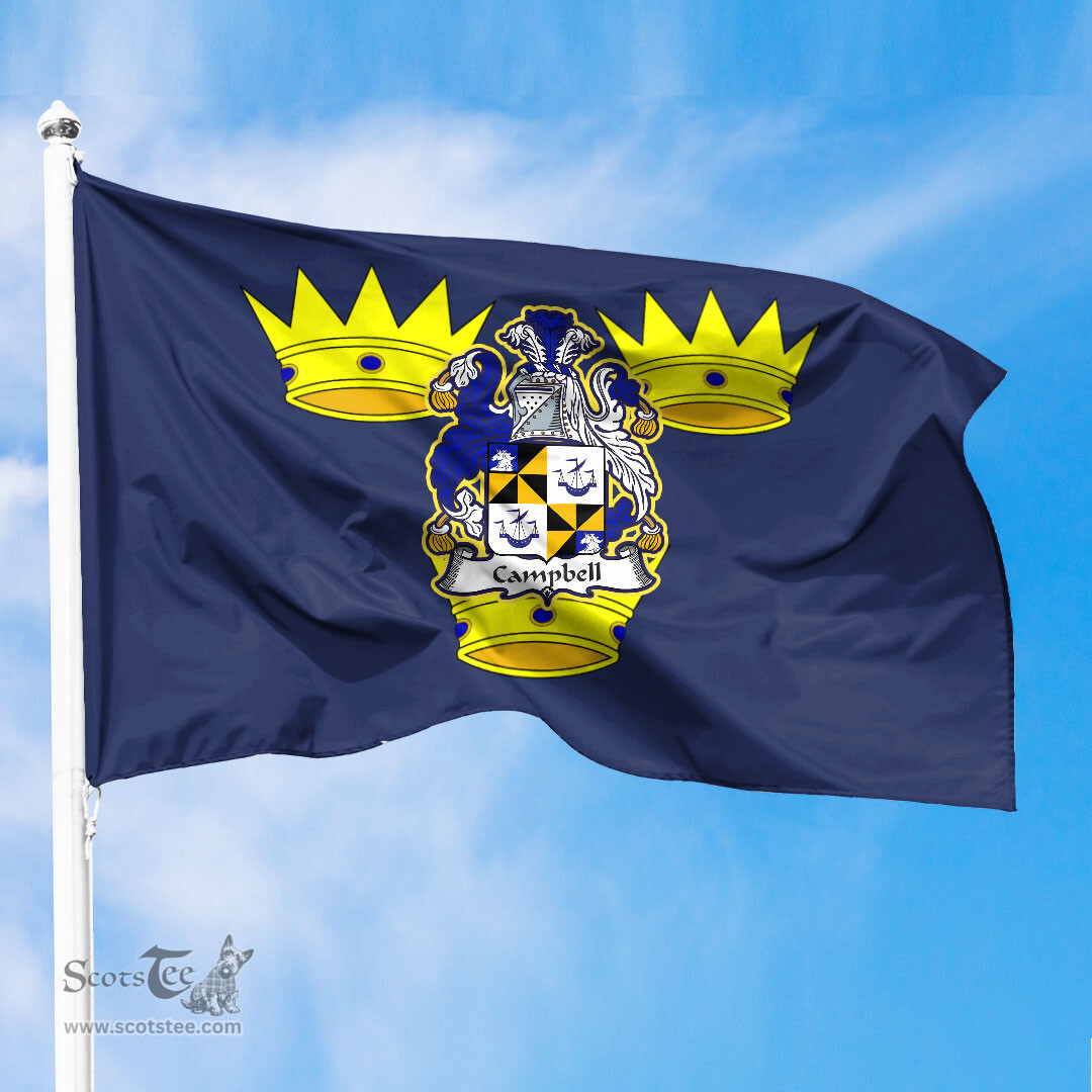 ScotsTee Shop Irish-Campbell-Irish-Coat-of-Arms-on-Flag-of-Munster