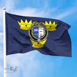 ScotsTee Shop Irish-House-of-MACSHEEHY-Irish-Coat-of-Arms-on-Flag-of-Munster