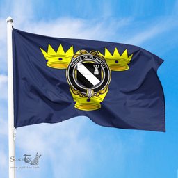 ScotsTee Shop Irish-House-of-PLUNKETT-Irish-Coat-of-Arms-on-Flag-of-Munster