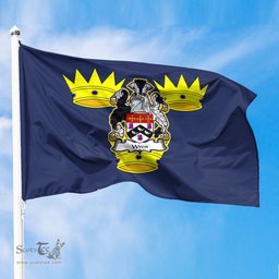 ScotsTee Shop Irish-Wren-or-Wrenn-Irish-Coat-of-Arms-on-Flag-of-Munster