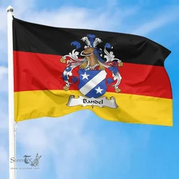 ScotsTee Shop Germans Bandel Coat of Arms on Germany Flag